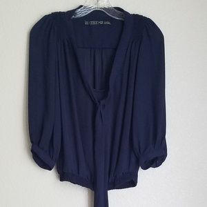 Zara Navy Blue Blouse